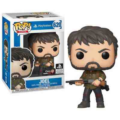 Joel Funko 620 Signed By Troy Baker, Ellie Funko 601, And Clicker Funko 631