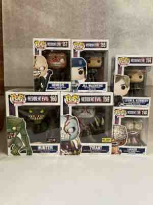 Funko Pop Resident Evil 2016 6pc Set Leon Nemesis Jill Licker Tyrant Hunter Hot