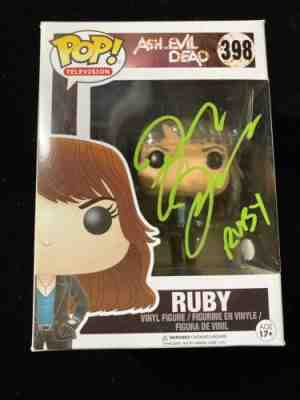 Lucy Lawless Signed Ash vs Evil Dead Ruby 398 Funko Pop - RARE - JSA QQ90200