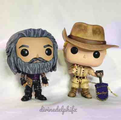 Custom Funko Pop OFMD Treasure Hunt Set Stede Bonnet and Edward Teach