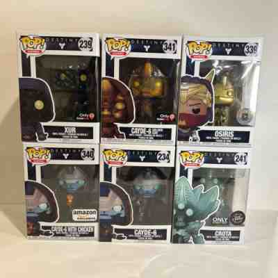 Funko Pop! Destiny - LOT OF 6 - Cayde-6 x3, Xur, Gold Osiris, Crota GLOW CHASE