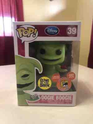 Funko Pop! Disney Oogie Boogie SDCC GitD LE480 SEE CONDITION