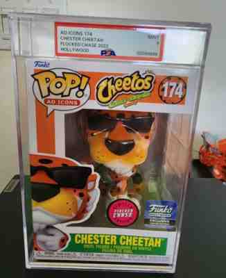 Funko Pop Chester Cheetah CHASE Flocked JalapeÃ±o #174 Hollywood Exclusive PSA 9