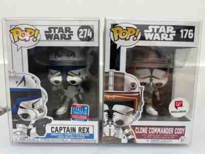 Star Wars Captain Rex (274) and Commander Cody (176) Funko Pop LotÂ 