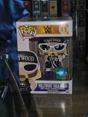 Autographed Hollywood Hulk Hogan Funko Pop WWE #11 NWO Rare AUTHENTIC wcw aew