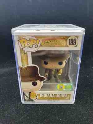 figurine Pop! Indiana Jones w/Golden Idol #199 SDCC 2016 Exclusive W/Hard Stack