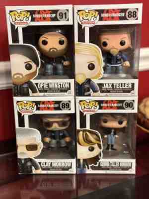 Sons of Anarchy Funko Pop Set Jax Teller 88 Clay 89 Gemma 90 Opie 91 LOT 4 2014