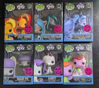 Funko POP Digital My Little Pony Full Complete Set (6) Freddy Spike Rarity