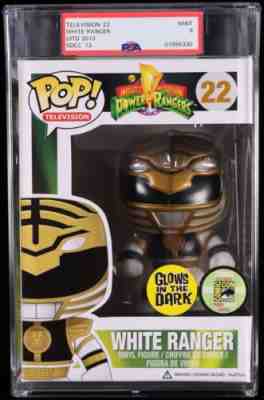 POP 1/1! FUNKO POP MINT 9 Power Rangers White Glow Ranger SDCC 2013 1/480 GRAIL