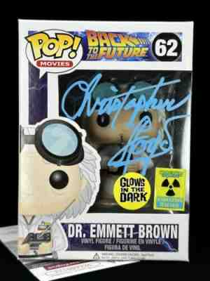 Autographed, Back To The Future, Dr. Emmett Brown Funko Pop! #62