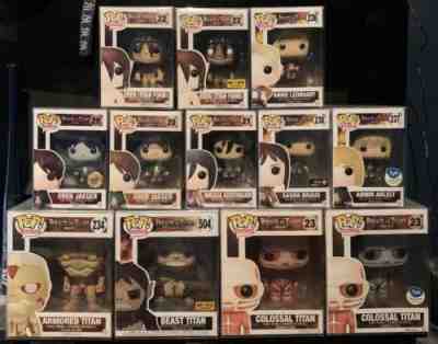 12 Attack On Titan Funko Pops