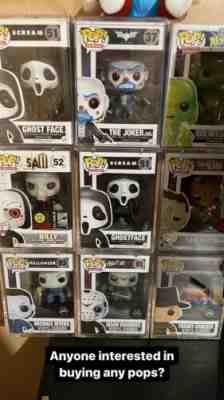 funko pop lot horror Glow/Bloody ( Two word Ghostface is only one with damage)