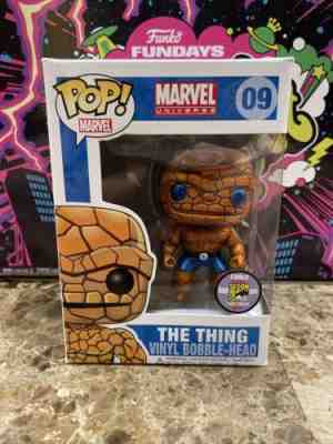 SDCC 2011 FUNKO POP MARVEL THE THING METALLIC /480 FANTASTIC FOUR #09 GRAIL Rare