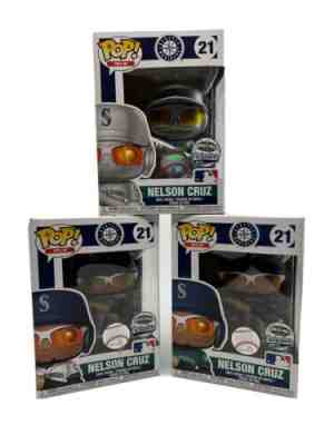 Funko Pop Nelson Cruz Ballpark exclusives ALL 3 FIGURES!