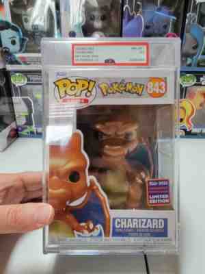 METALLIC CHARIZARD Funko Pop! PSA 8.5 NM-MT+ GRAIL UNRELEASED POKEMON very rare