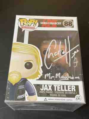 Charlie Hunnam Sons Of Anarchy â??Jax Tellerâ? Signed FUNKO POP #88 FiveStar Coa