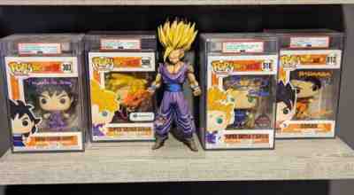 Funko POP! PSA 10 Super Saiyan Gohan 2 + 3 Graded Auto Sign by all voice actors