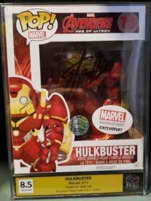 Funko POP! Hulkbuster 73 Collector Corp!! Signed By STAN LEE w/COA!! VVGS 8.5!!