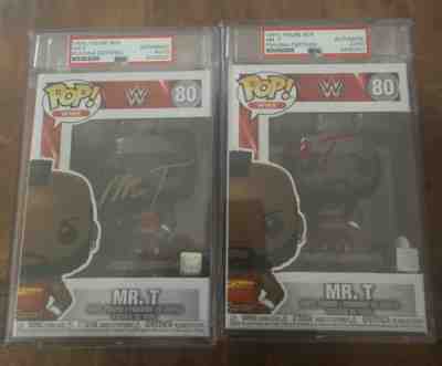 Mr. T Signed Autographed Funko Pop Figure WWE #80 Rocky Clubber Lang ï¿¼PSA