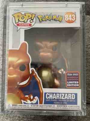 ð??¥ UNRELEASED 2022 Wondrous Con POKEMON METALLIC CHARIZARD Funko Pop! GRAIL ð??¥