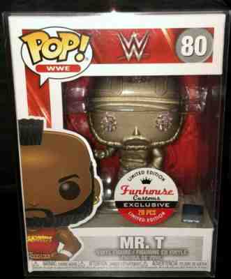 ONLY 20 MADE Funhouse Exclusive Gold Diamond funko Mr T WWE WWF Wrestling POP