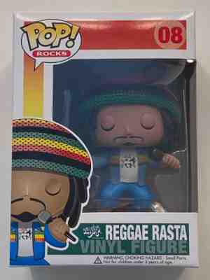 Funko POP! Rocks #08 Reggae Rasta Bob Marley 2010 RARE Chase Limited Edition