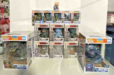 GODZILLA - Funko Pop Full Set of 14 Figures Including Chase, 6