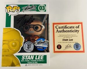 Pop! Stan Lee #3 San Francisco Giants Autograph Signed SFG 5/10 Chrome Funko Pop