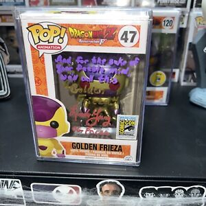 Funko Pop Dragon Ball Z F Red Eye Golden Frieza (2015 SDCC Signed LindaYoung JSA