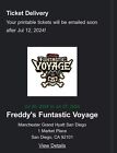 Fantastic Voyage Saturday Funday Tickets X2 Funko!! SDCC  2024 Funko Fundays!!