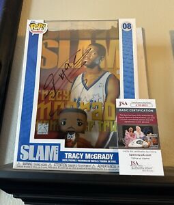 Tracy Mcgrady Signed Funko Slam Magazine Pop Orlando Magic NBA TMac Proof COA