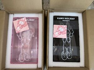 KAWS: HOLIDAY INDONESIA - Figure Pink And Black Set Of 2 Bundle In Hand!