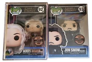 Game of Thrones Funko Pop Grail #92 Daenerys with Egg /999 & Jon Snow wildling