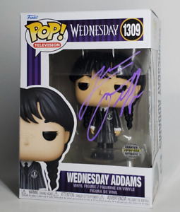 WEDNESDAY Tim Burton & Jenna Ortega Signed Autographed Funko Netflix COA mint