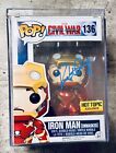 ROBERT DOWNEY JR SIGNED IRON MAN EXCLUSIVE FUNKO POP 136 PSA  AUTHENTIC A036443