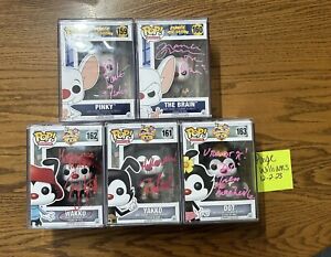 Funko Pop Animaniacs Pinky & The Brain Signed & Certified!!