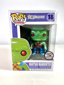 SDCC 2011 Funk Pop! DC Universe #18 Martian Manhunter Metallic Rare LE 1/480