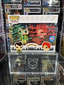 Funko POP! Futurama Alternate Universe Duel Signed Katey Segal & Billy West JSA