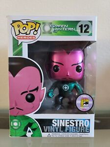 Funko Pop Sinestro #12 Metallic LE 480 pieces 2011 SDCC Exclusive Green Lantern