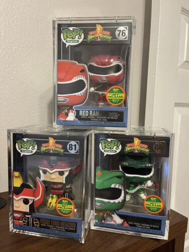 Funko Pop! Digital Power Rangers (Grail, Royalty, Legendary) Lot of 3 /Hard Case