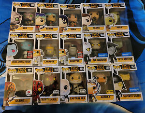 Huge Set of 15 Star Wars Rebels Funko Pops Exclusives Thrawn PPG $1335 value