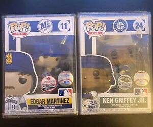 GRAIL MARINERS KEN GRIFFEY JR & EDGAR MARTINEZ ROOKIE POPS 1/1000 See Desc