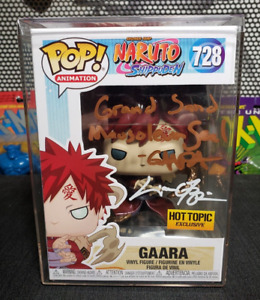 Funko Pop #728 Gaara Shippuden Signed by Liam O' Brien w/ COA *Rare*