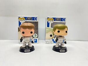 Funko Pop! Luke Skywalker + Han Solo (Stormtrooper) #15 #16 ECCC Exclusive /1000