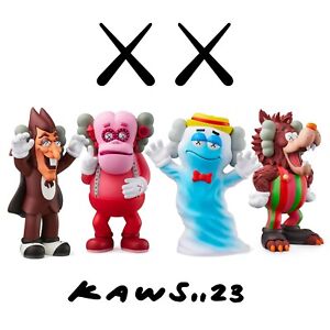 KAWS MONSTERS Cereal Vinyl Figures Complete Set Generll Mills SOLD OUT