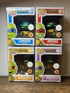 Funko Pop Teenage Mutant Ninja Turtles SDCC Metallic Set LE 1008