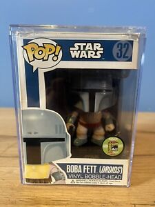 Funko Pop Star Wars #32 BOBA FETT Droids 2013 SDCC LE 480 Rare Vaulted F02 Case