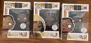 Funko POP! Walking Dead MICHONNE, PET 1 & 2 HARRISON’S Exclusive Pop Protectors