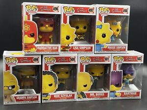 Grampa Moe Burns FunkoPop TV The Simpsons (set of 5) 497 498 499 500 501