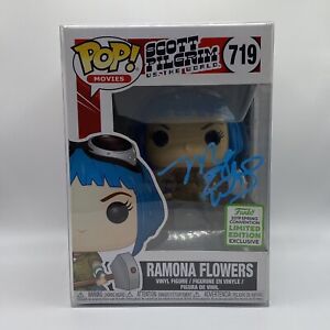 Mary Elizabeth Winstead Signed Ramona Flowers -  Funko Pop ECCC SWAU #719 Scott